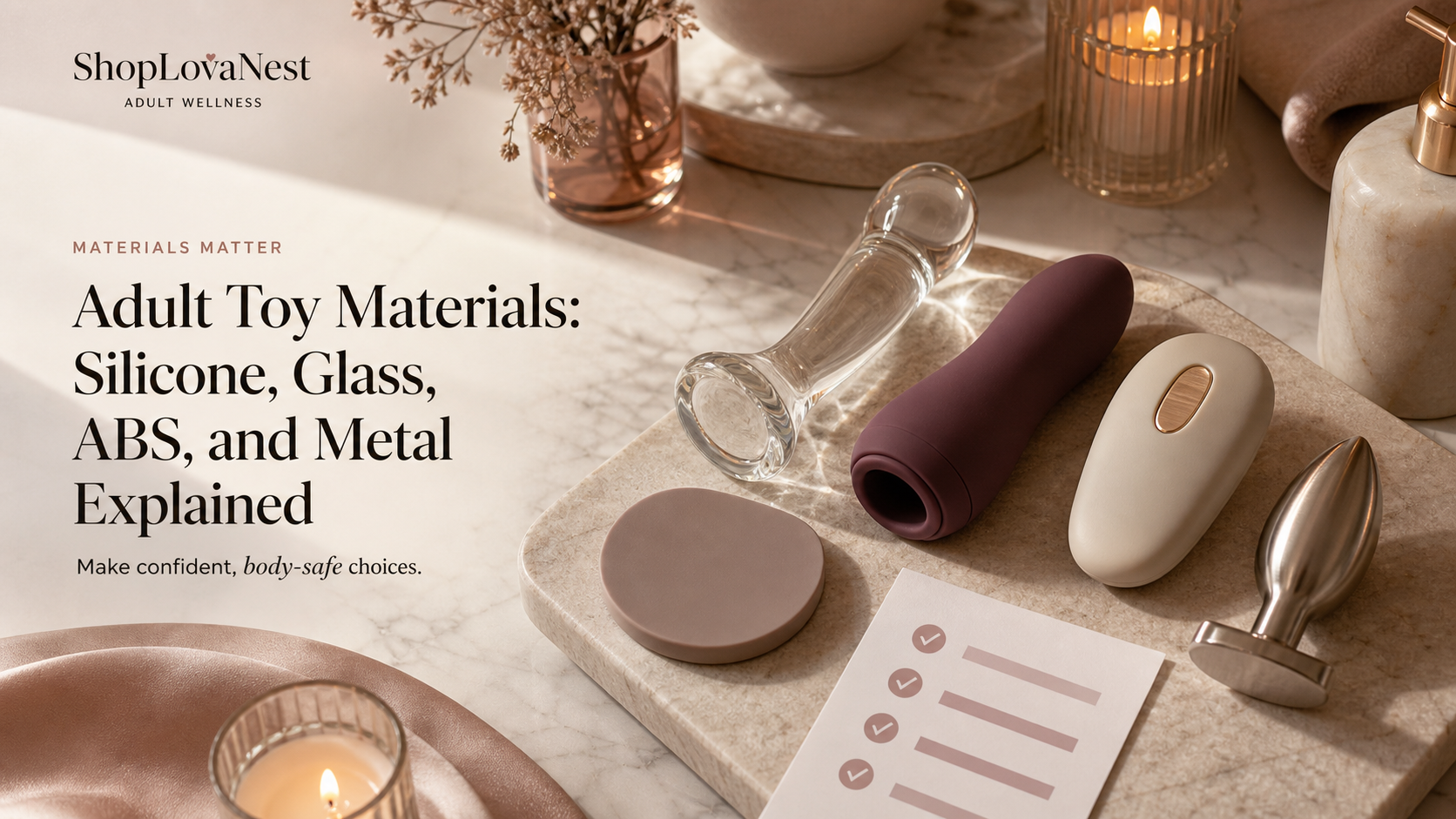Intimate Product Materials: Silicone, Glass, ABS, and Metal Explained cover image