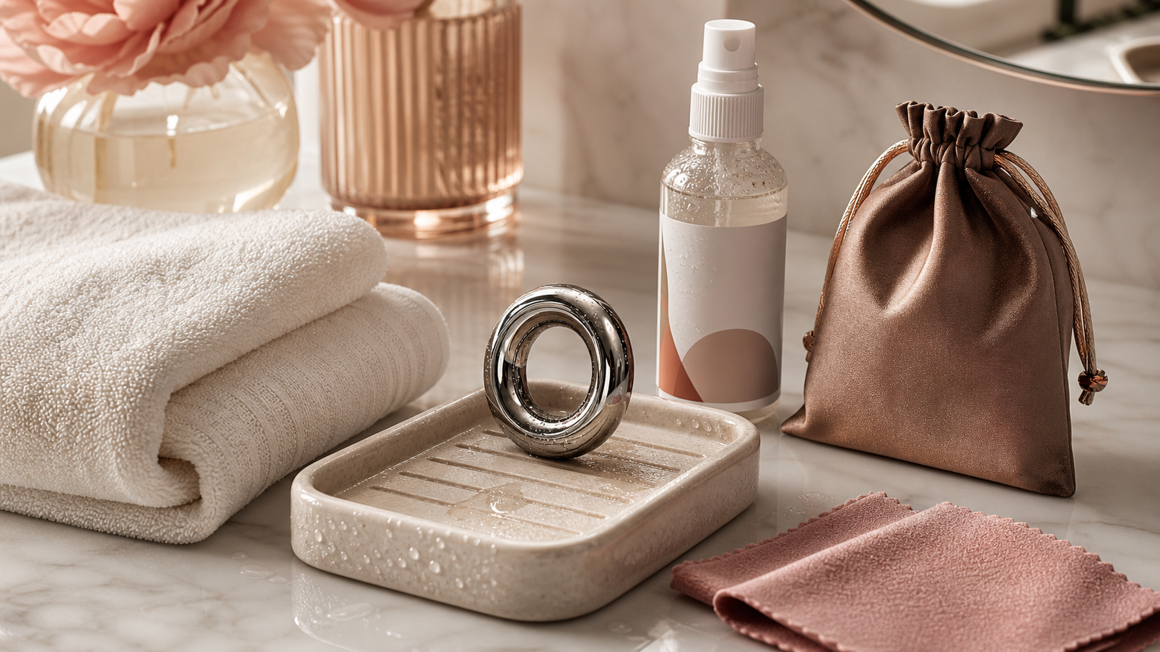 Metal Cock Ring Guide: Fit, Weight, and Care topic-specific product flat lay