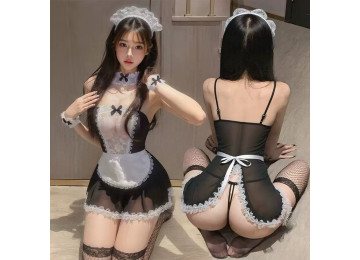 Maid-Inspired Roleplay Lingerie Set
