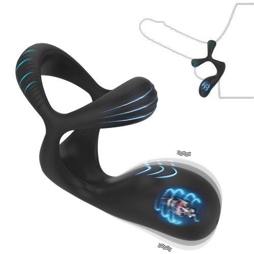 Rechargeable Triple Ring Silicone Massager