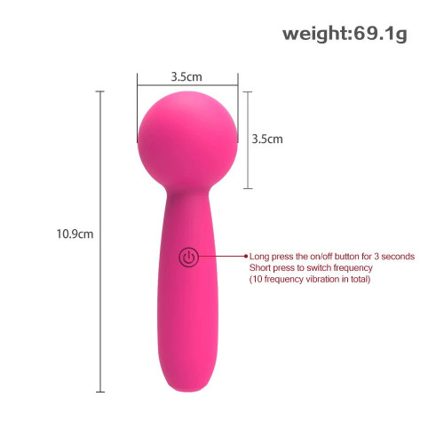 Rounded Rechargeable Vibrating Massager Rounded Rechargeable Vibrating Massager