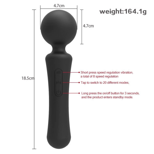 Rounded Rechargeable Vibrating Massager Rounded Rechargeable Vibrating Massager
